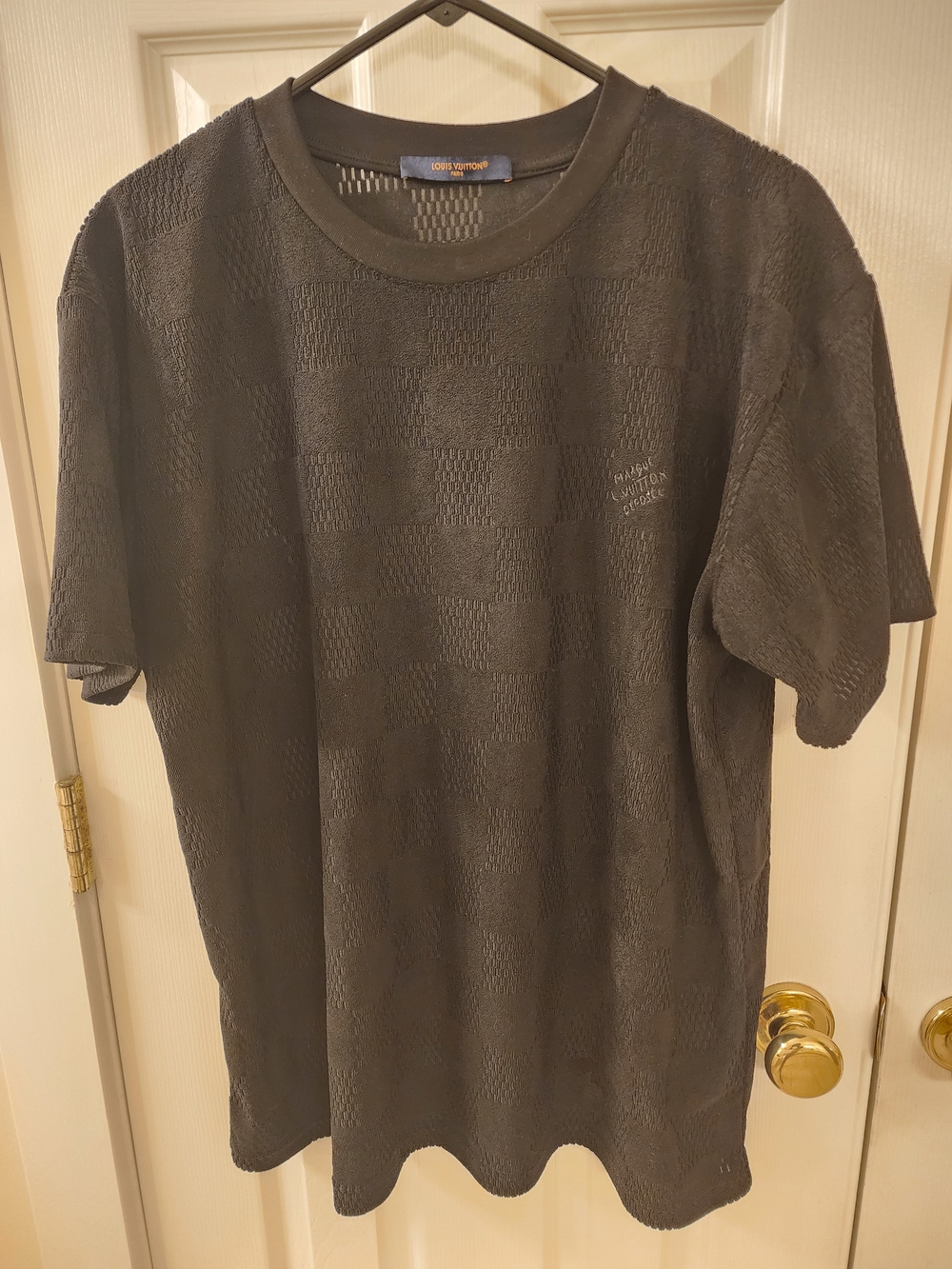 Louis Vuitton Damier Terry Cloth Knit Crewneck T-Shirt - Picture 7 of 10